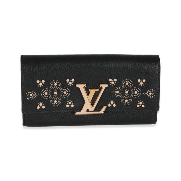 Louis Vuitton Black Leather Capucines Wallet - Picture 1 of 7